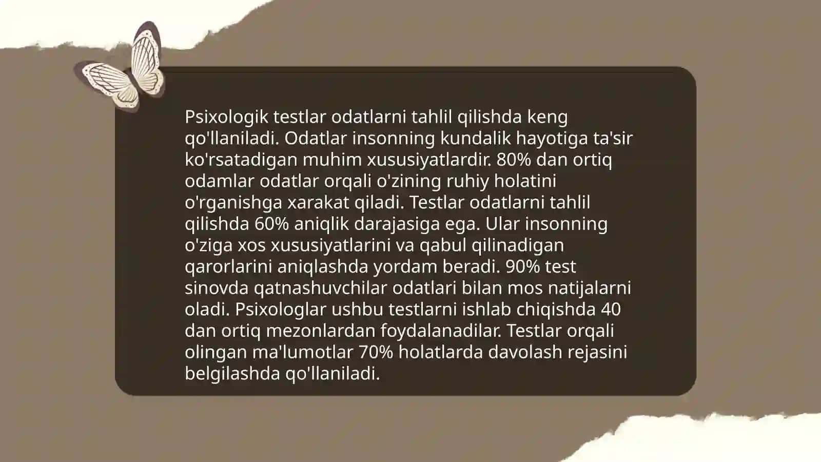 Shaxsni o'rganish metodlari 4