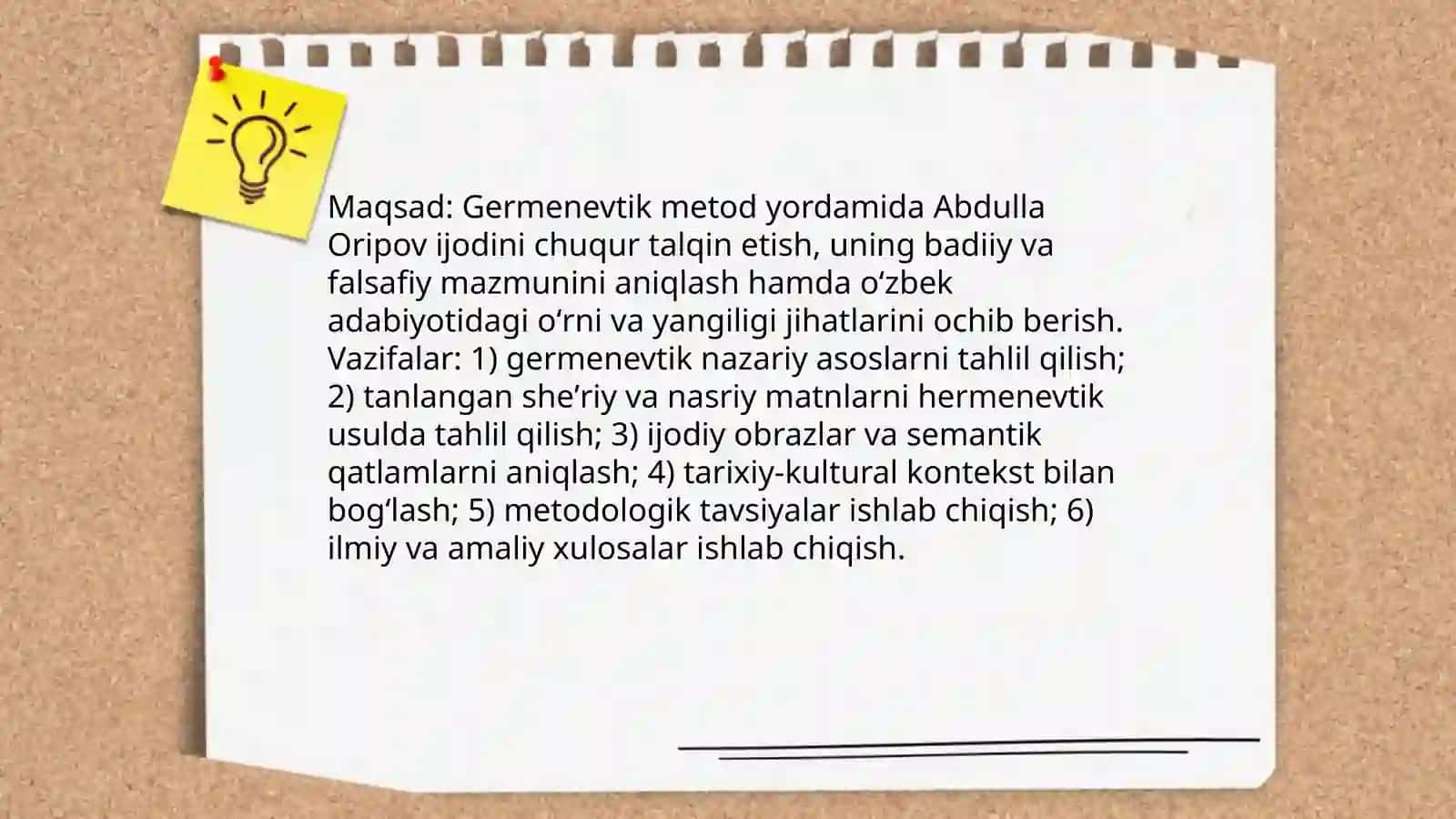 Germenevtik metod asosida Abdulla Oripov ijodini oʻrganish 4