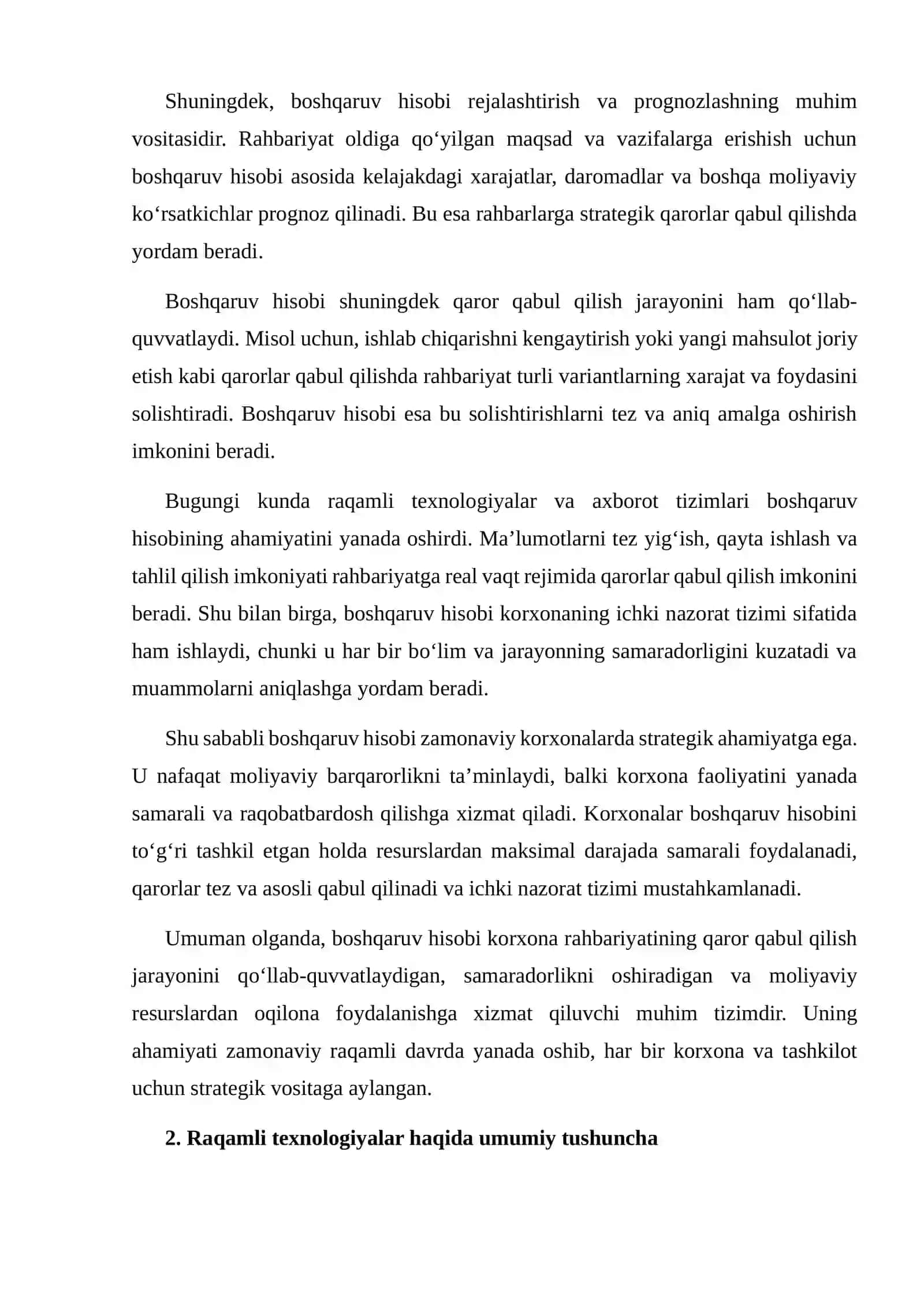 RAQAMLI TEXNOLOGIYALARNING BOSHQARUV HISOBIDAGI O‘RNI 4