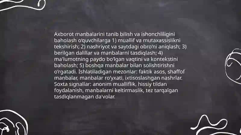 O’quvchilarning media madaniyatini shakllantirish 4