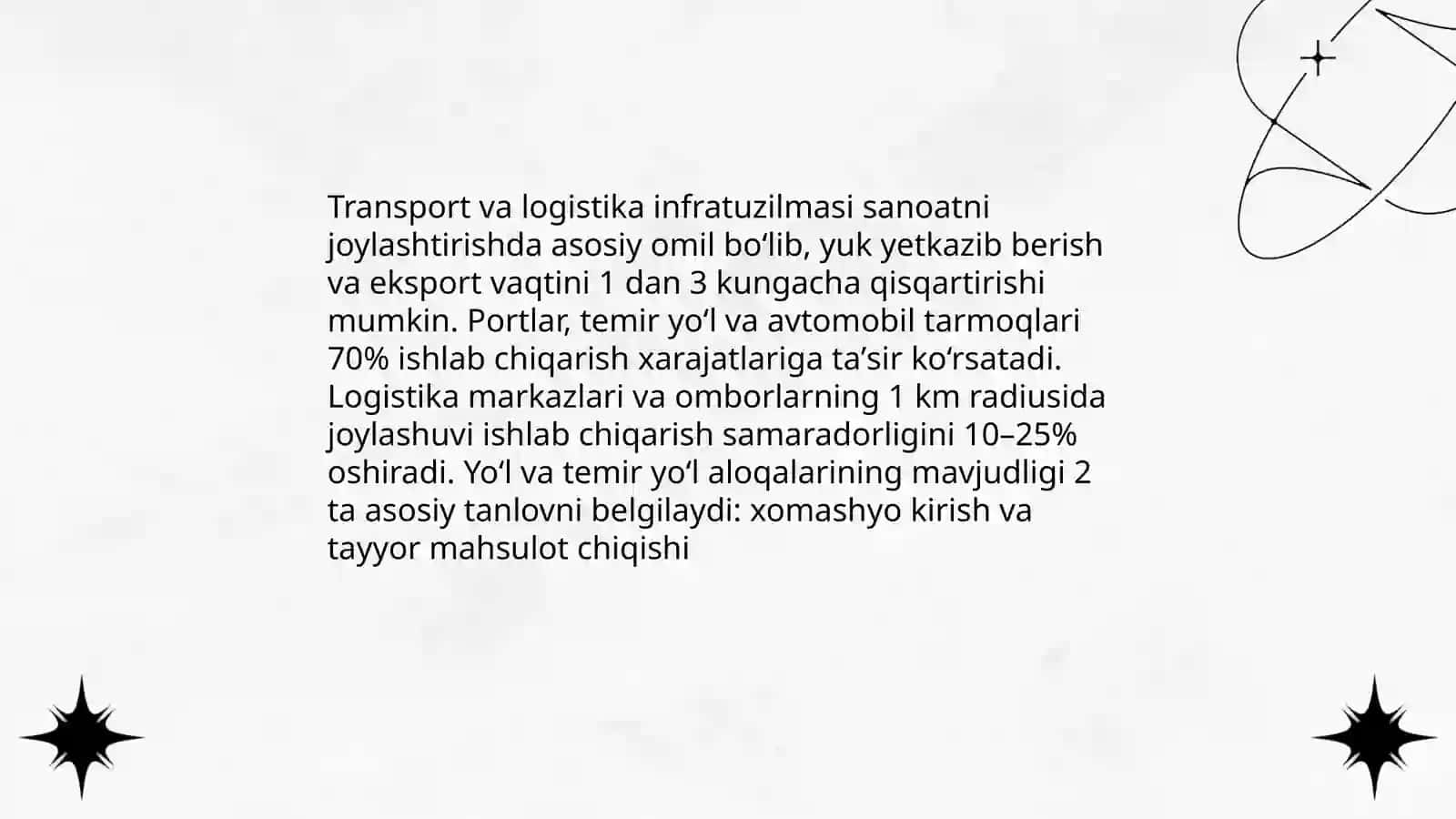 Sanoatni hududiy joylashtirish omillari 4