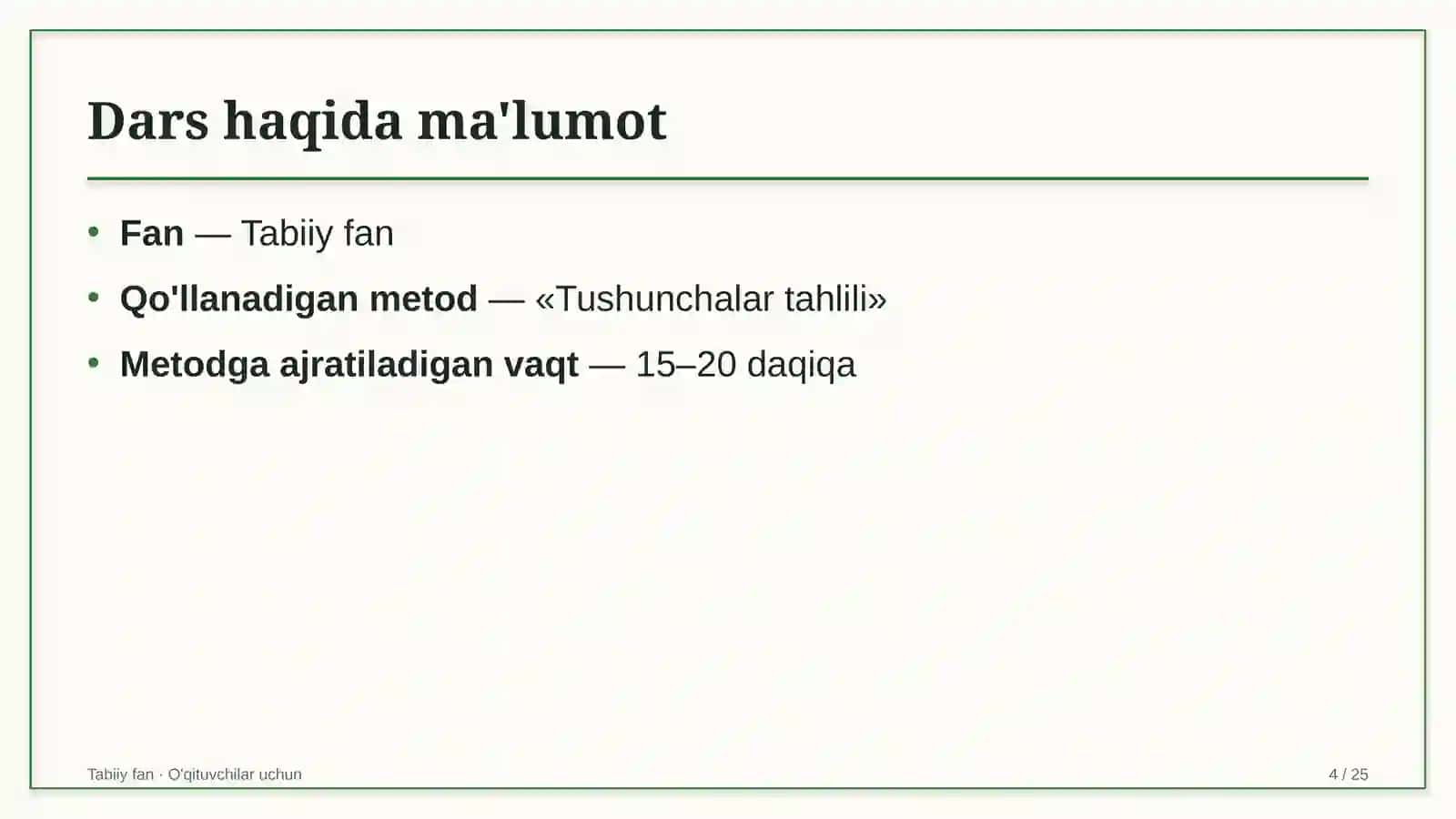 tabiiy fan darslarida tushunchalar tahlili metodidan foydalanish 4835 4