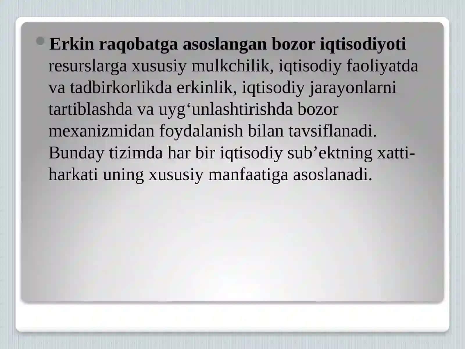 Iqtisodiy tizim modellari 4