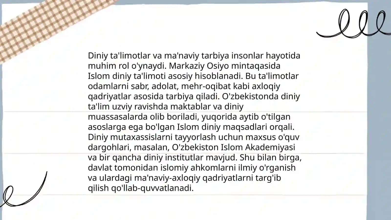 Ma'naviy tarbiya toʻgʻrisida ilk tasavvurlar, qarashlar va talimotlar 4