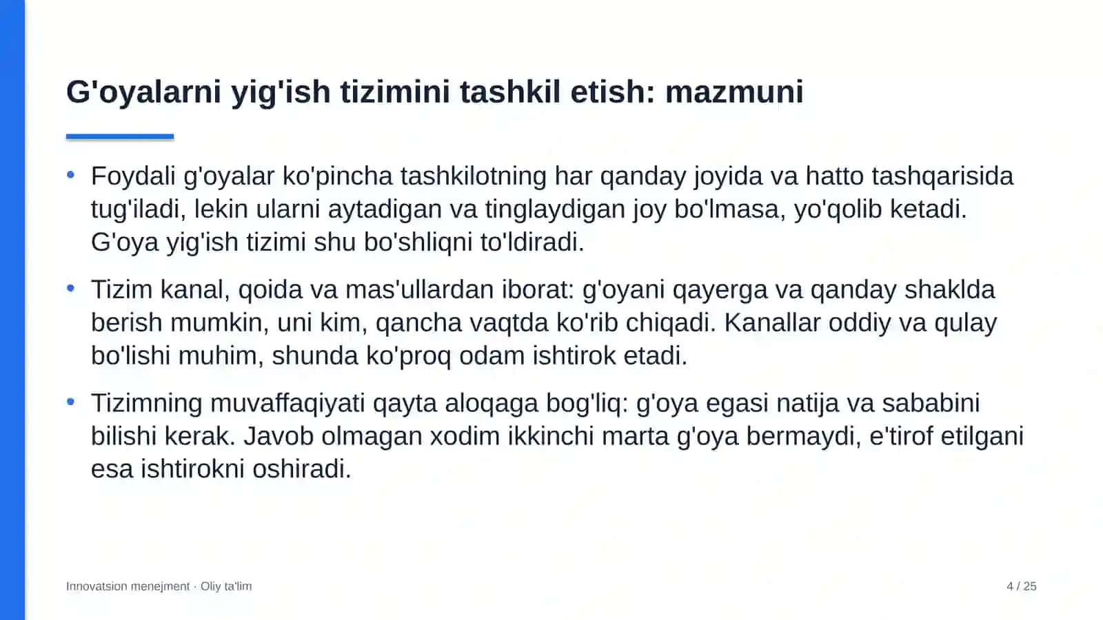 avtomobillarga gaz to'ldirish shoxobchalarida g'oyalarni yig'ish tizimini tashkil etish 9157 4