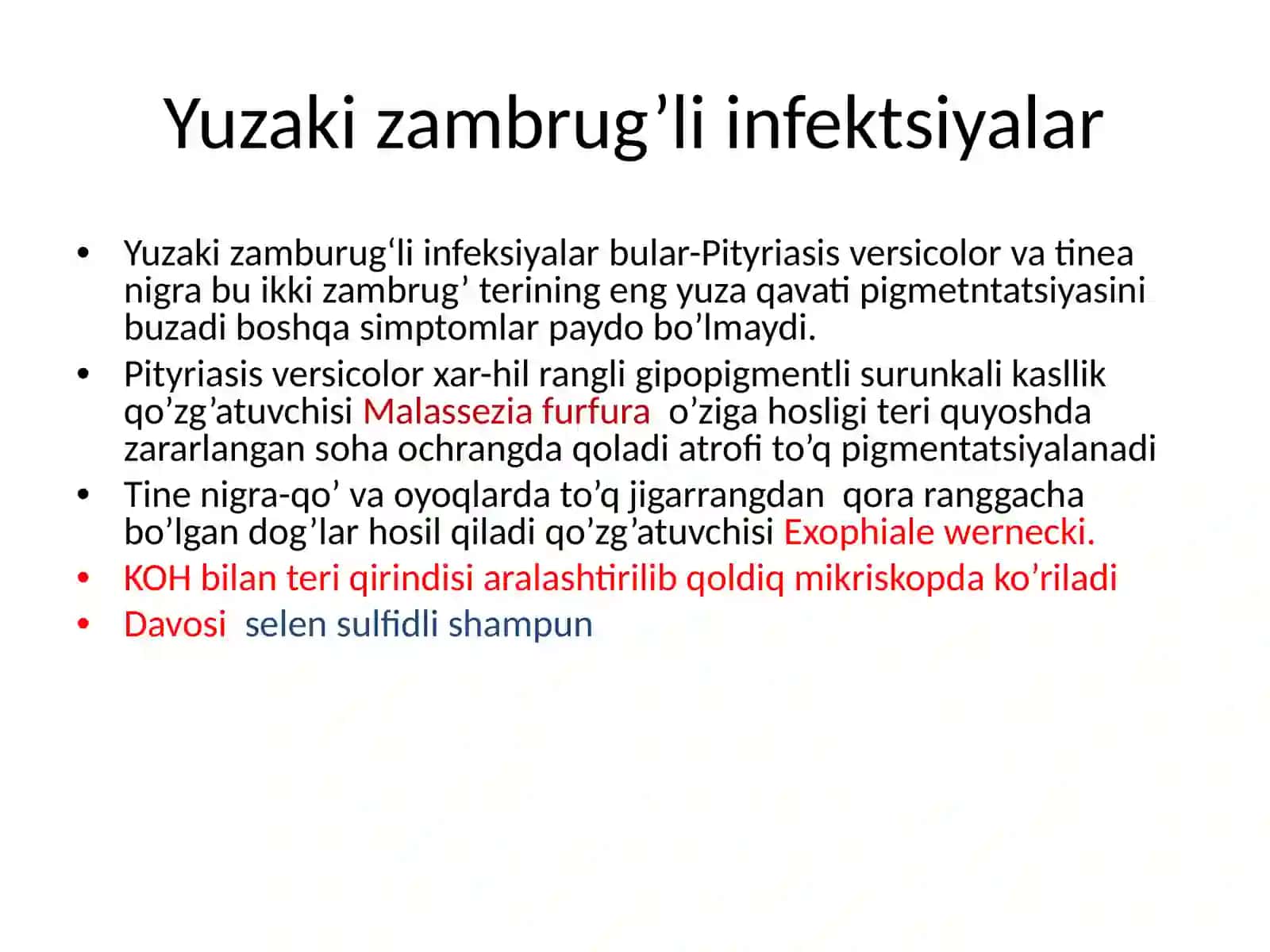 Zambrug’lar umumiy tasnif 4