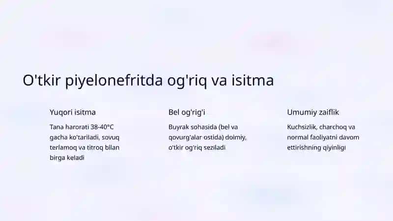 Piyelonefrit: O'tkir va Surunkali Shakllari 4