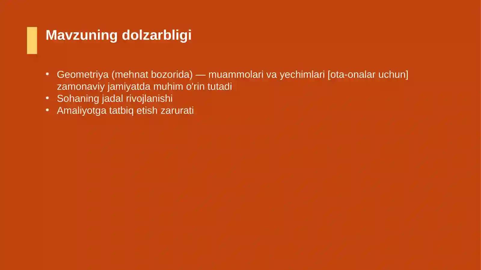 Geometriya (mehnat bozorida) — muammolari va yechimlari [ota-onalar uchun] 4