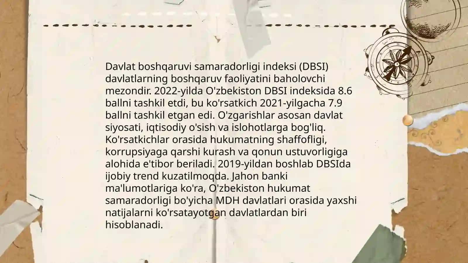 Yangi O‘zbekiston ijtimoiy-siyosiy, iqtisodiy va madaniy hayotida roʻy berayotgan oʻzgarishlarning xalqaro reyting va indekslarda aks etishi 4