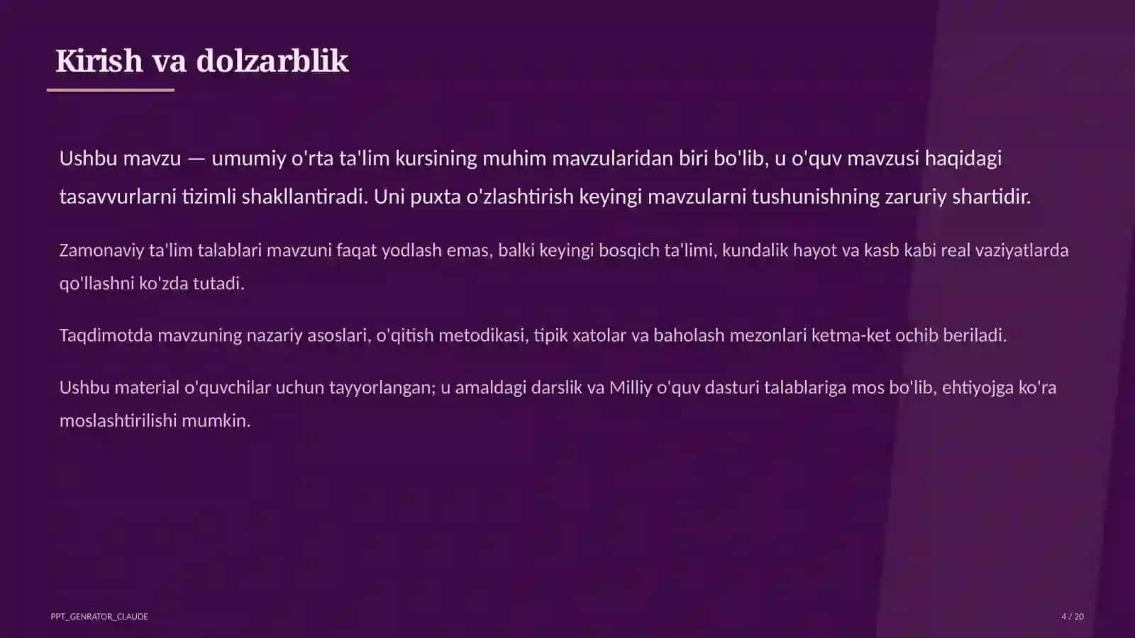 Universal ta'lim dizayni (UDL) 4