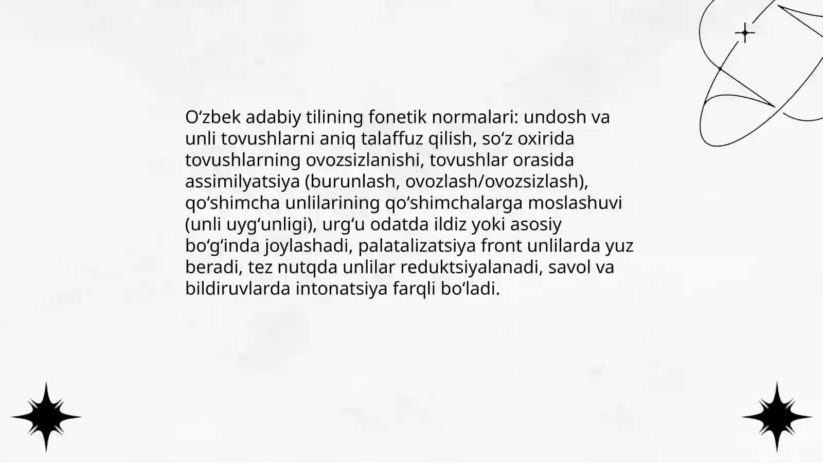 Oʻzbek adabiy tili.Lison va nutq normalari 4