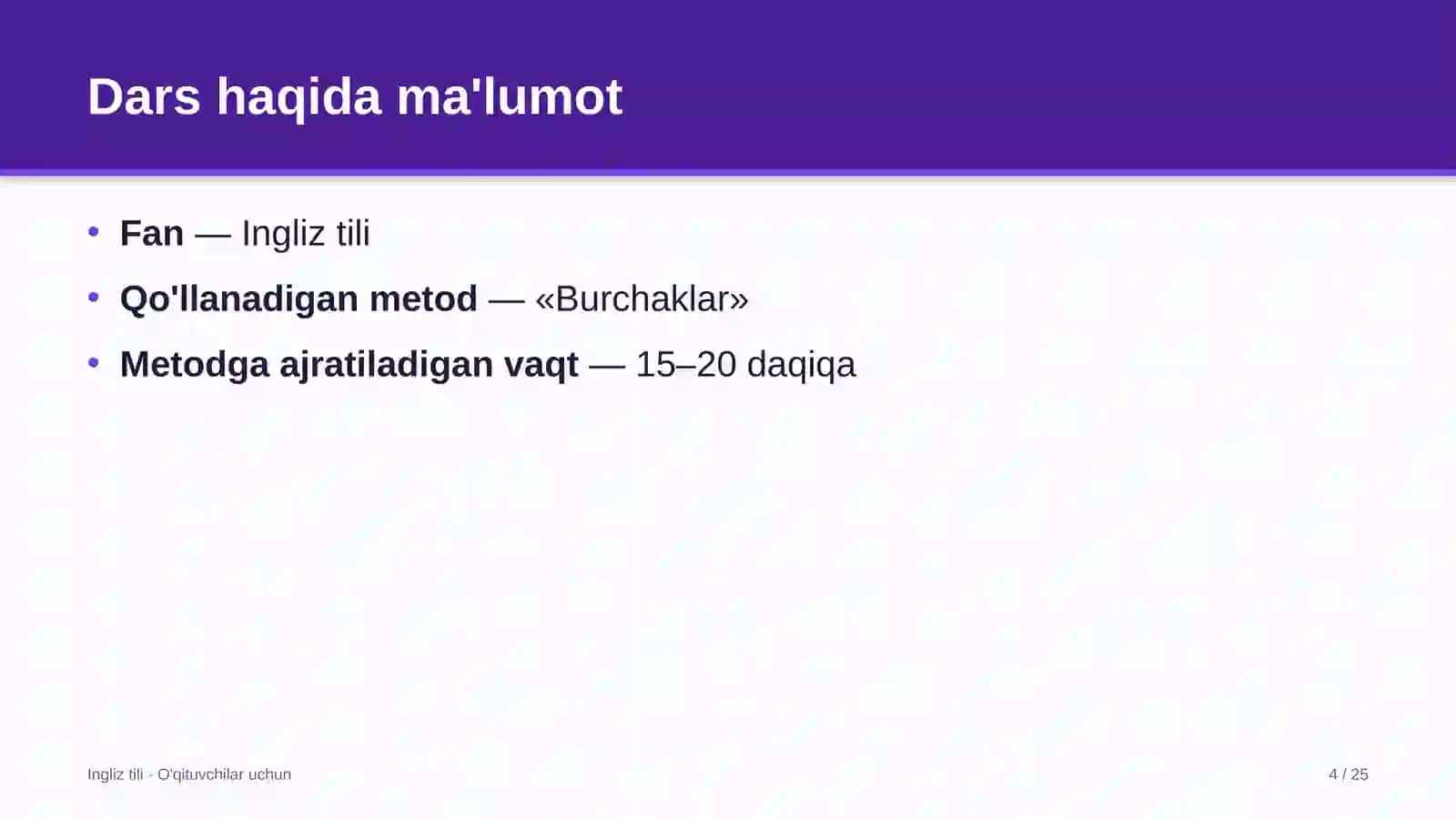 ingliz tili darslarida burchaklar metodidan foydalanish 4908 4