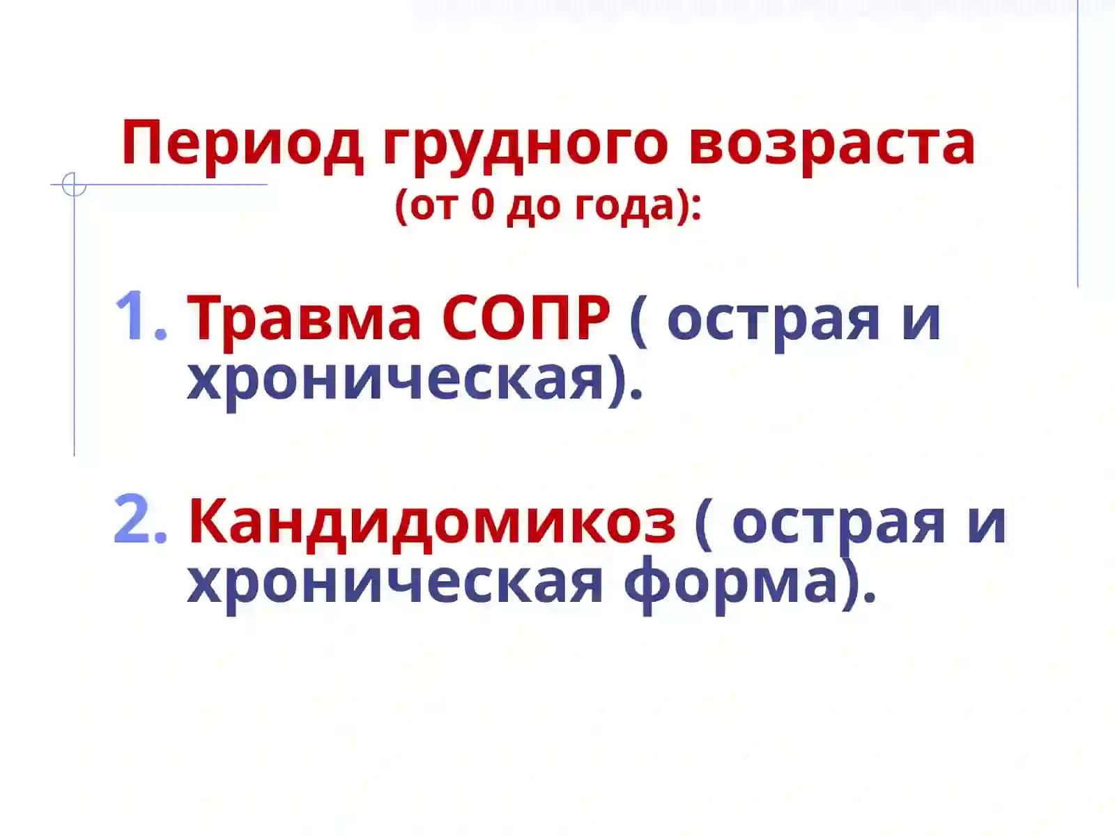 Классификация заболеваний слизистой оболочки полости рта (ММСИ) 4