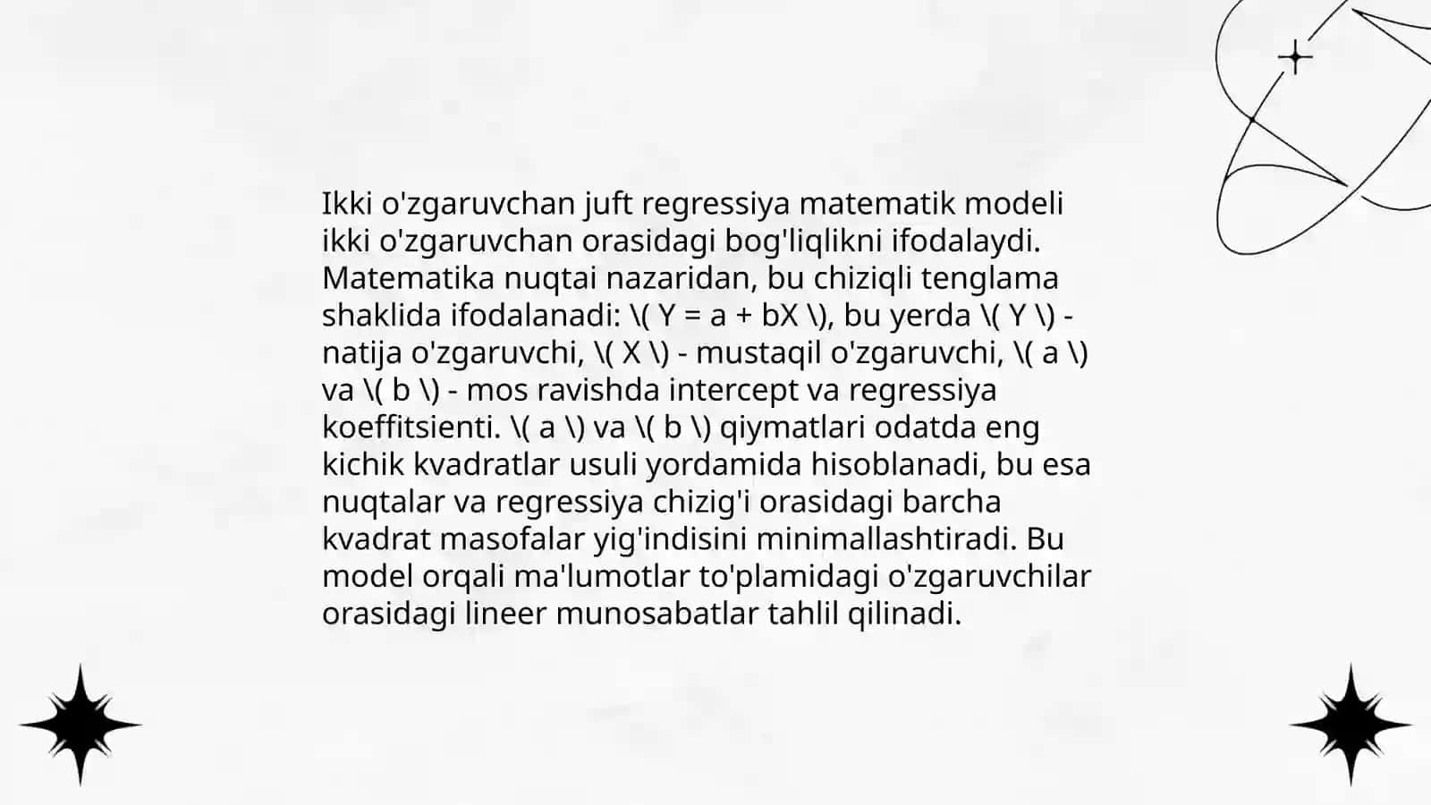 Juft regressiya tahlili 4