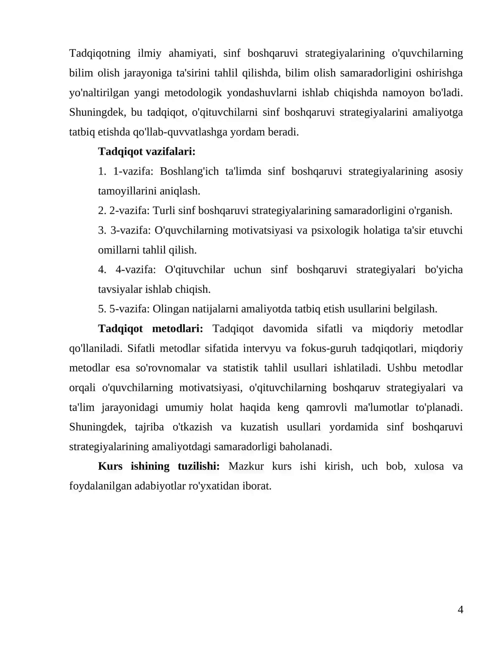 Boshlangʻich taʼlimda sinf boshqaruvi strategiyalari 4