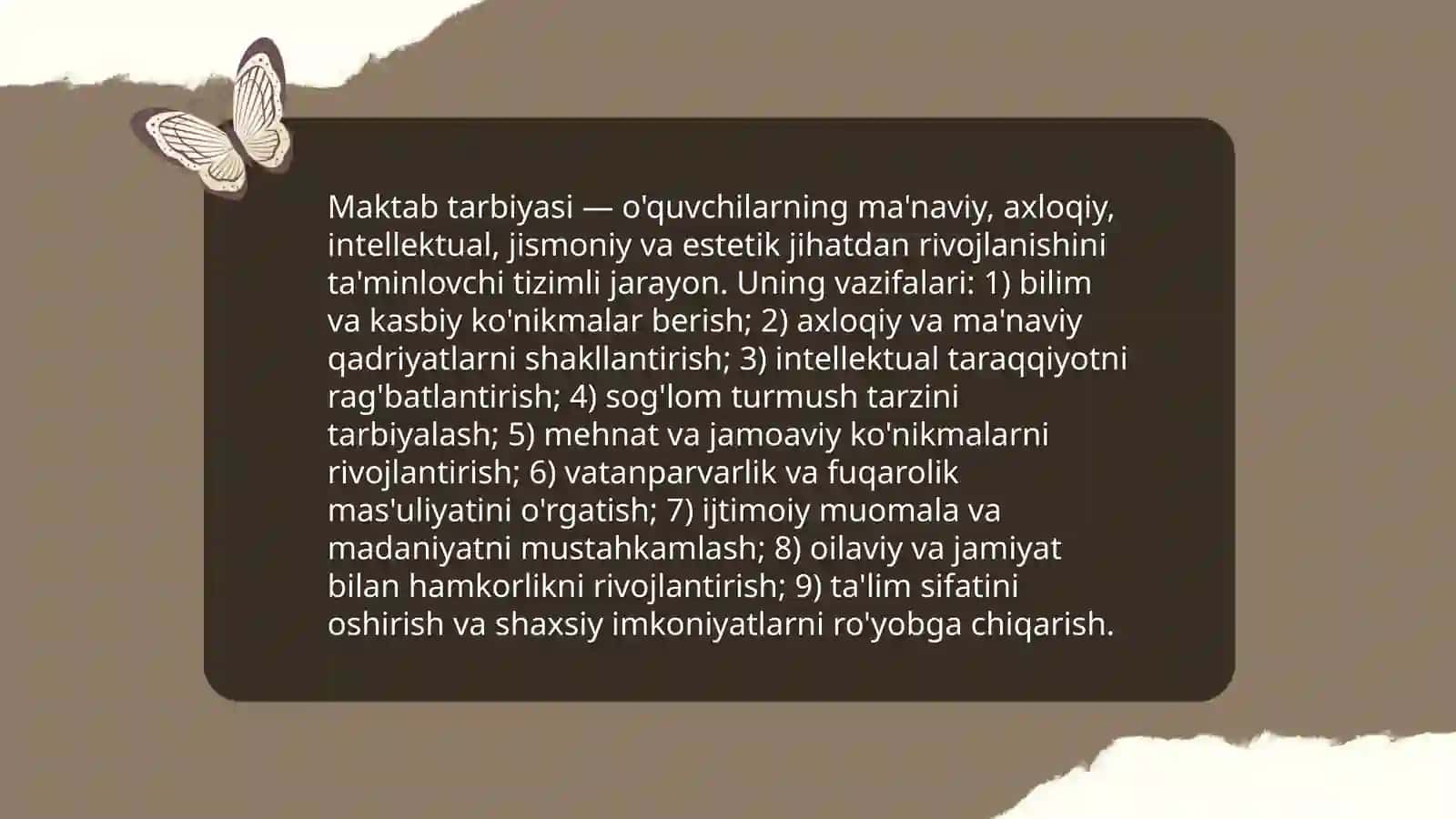 Tarbiya turlari va vazifalari 4
