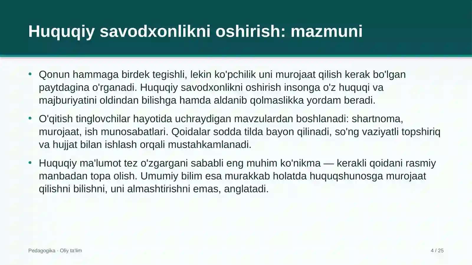ehtiyot qismlar do'konlarida huquqiy savodxonlikni oshirish 2037 4