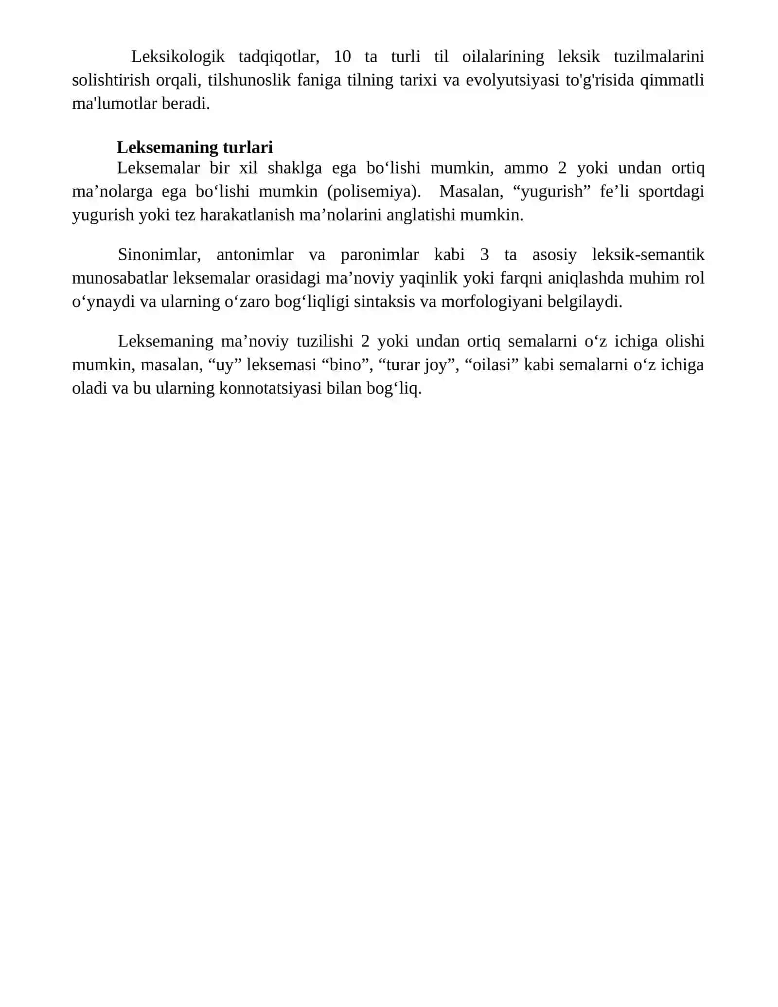 Leksikologiya uning obyekti turlari vazifalari 4
