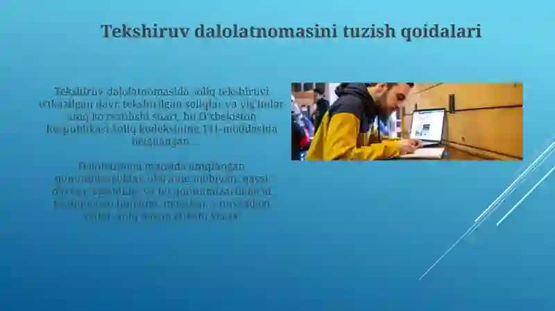 Sayyor soliq tekshiruvi natijalarini rasmiylashtirish tartibi 4
