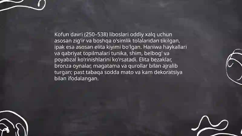 Yaponiya kostyumini davrlar bo'yicha o'rganish 4