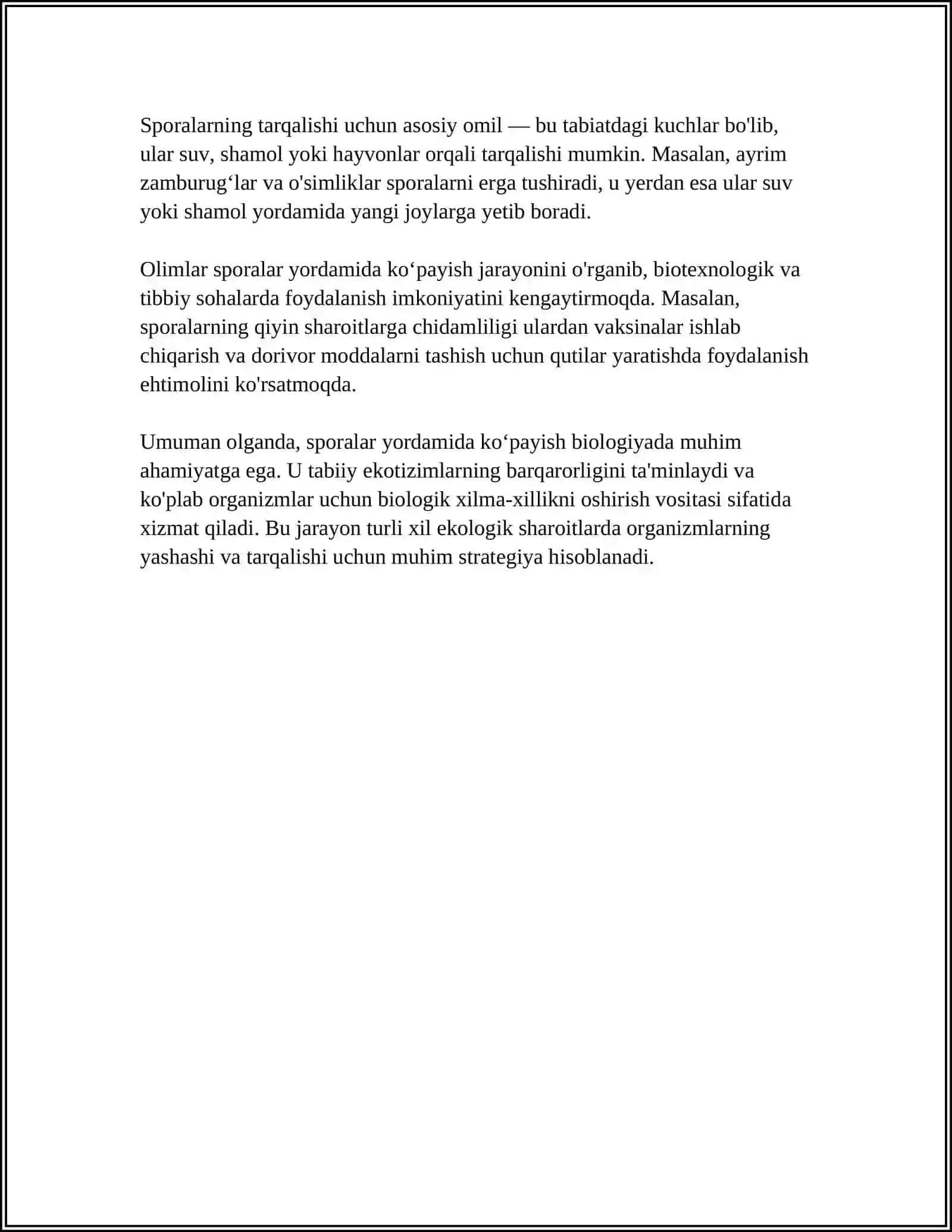 BIOPROTSITLAR SPORALILAR BIOLOGIYASINING OʻZIGA XOSLIGI BEZGAK PLAZMODIYSI VA TOKSOPLAZMASI 4