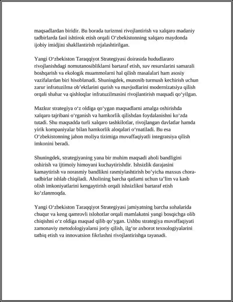 YANGI O’ZBEGISTON TARAQIYOT STRATEGIYASI 4