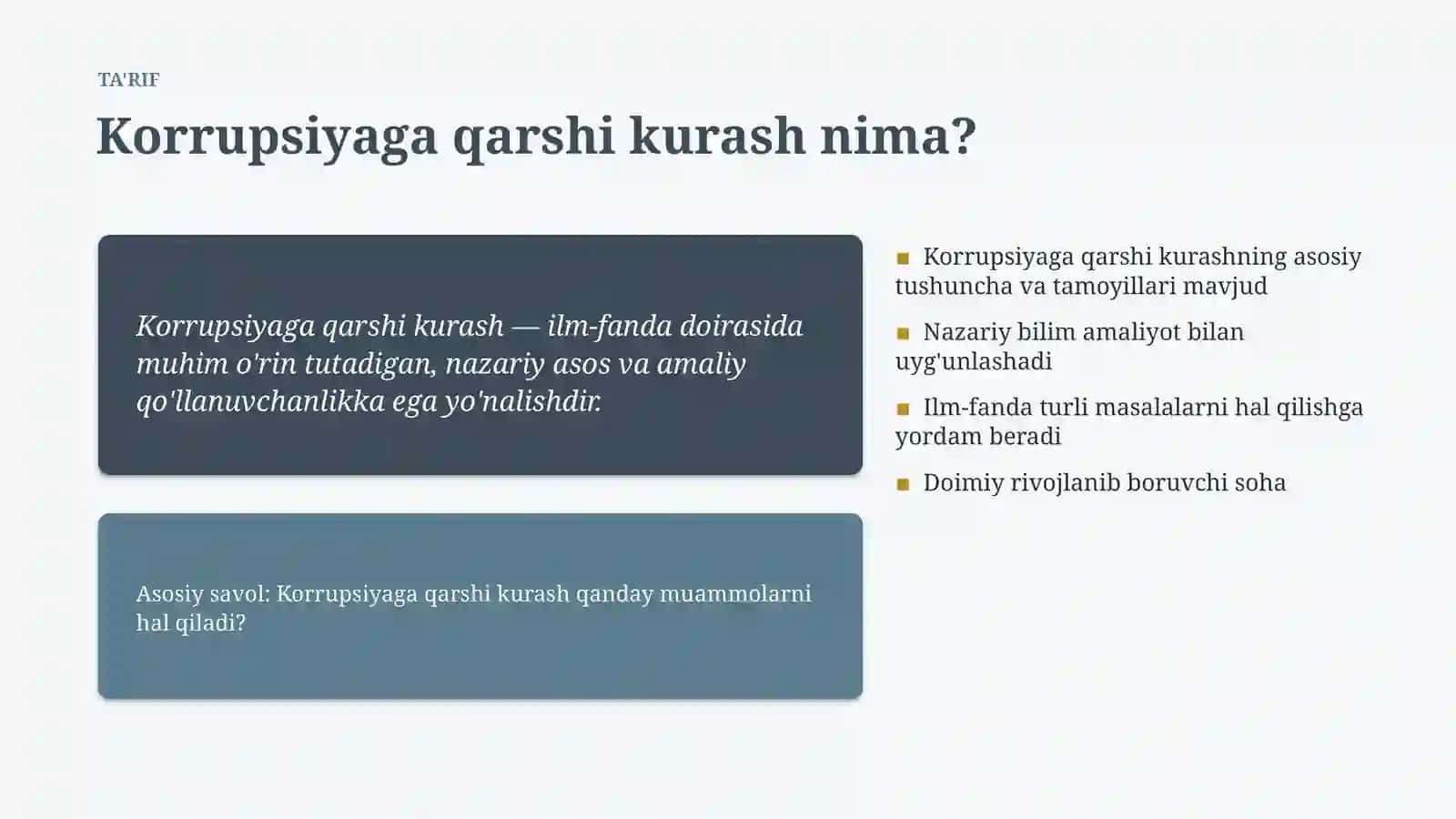 Korrupsiyaga qarshi kurash 4