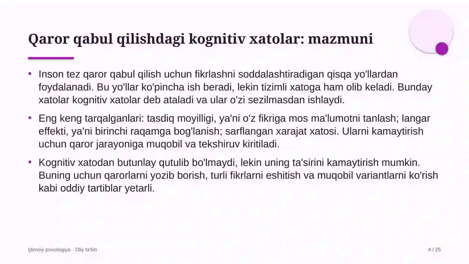 tashqi reklama sohasida qaror qabul qilishdagi kognitiv xatolar 1928 4