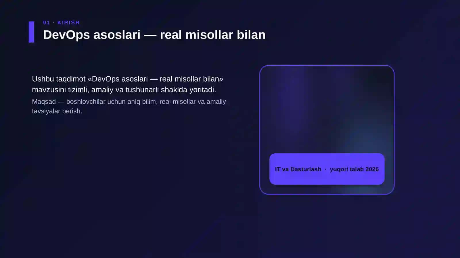 DevOps asoslari — real misollar bilan 4
