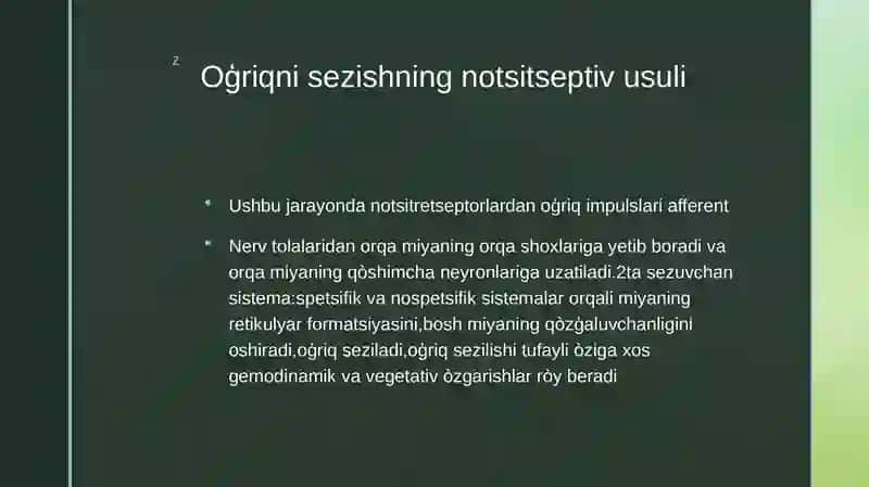 “Narkotik analgetiklar” 4