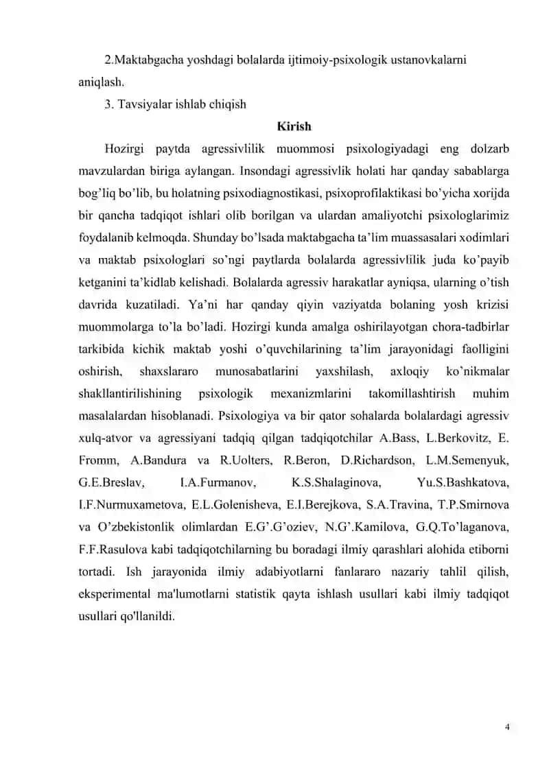 Maktabgacha yoshidagi bolalarda agressivlikni profilaktika qilishda o'yin terapiyasini o'rni 4