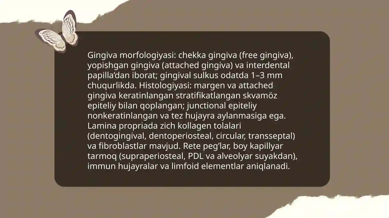 Periodont tuzilishi, vazifalari. Yoshga xos o`zgarishlar 4