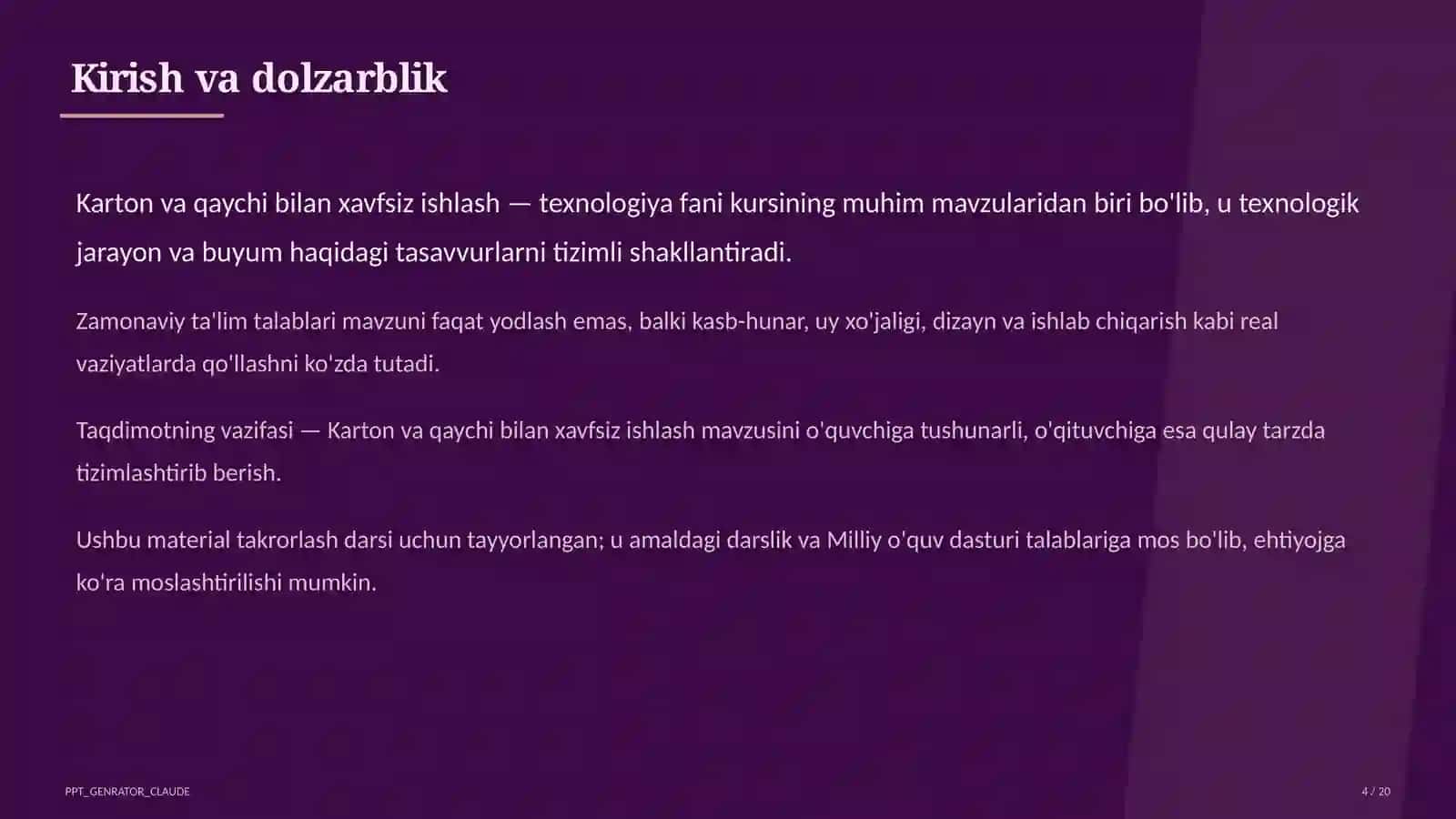 Karton va qaychi bilan xavfsiz ishlash (2-sinf) 4