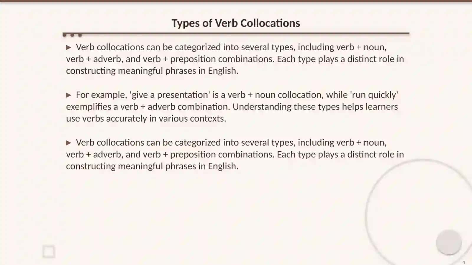 Verb collacations 4