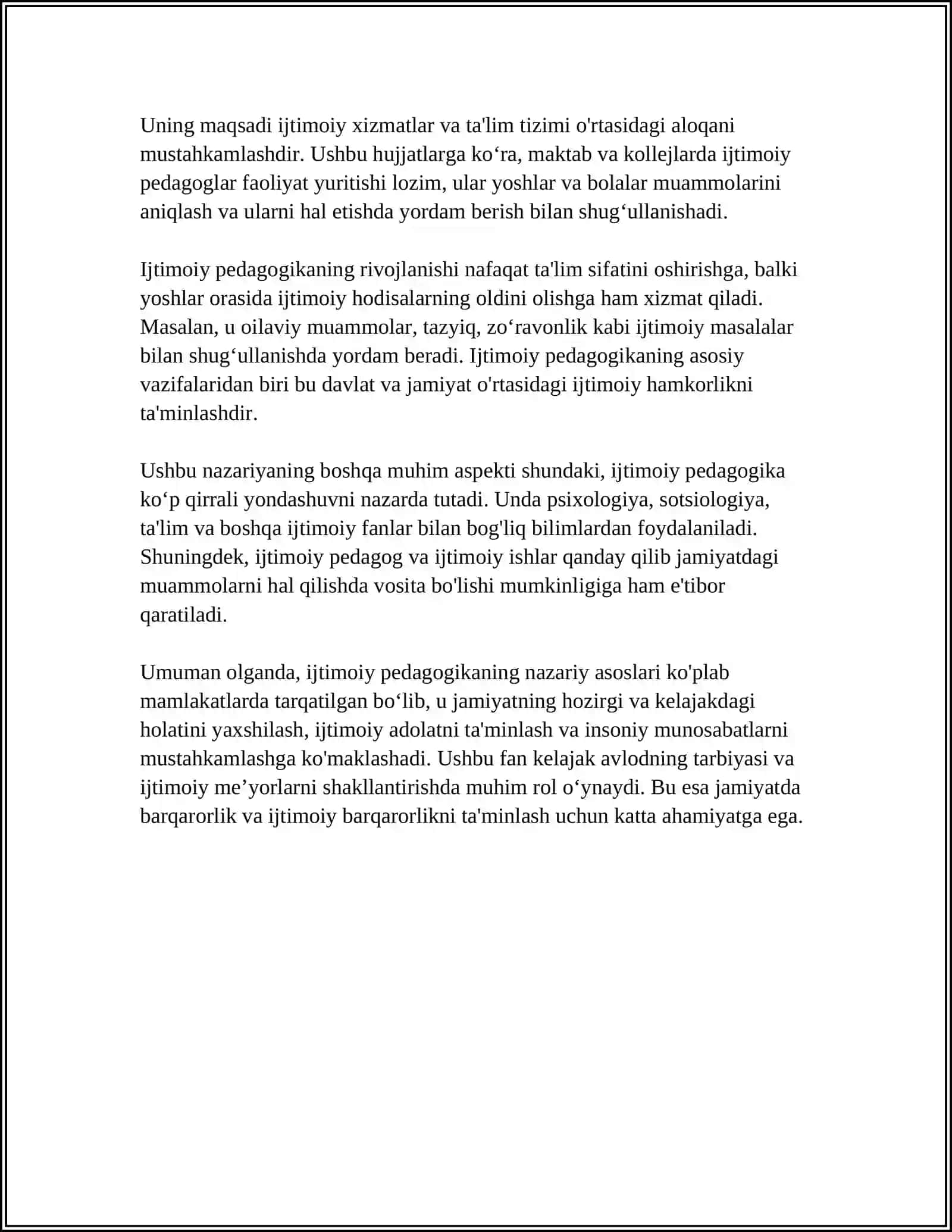 Ijtimoiy pedagogikaning nazariy asoslari 4
