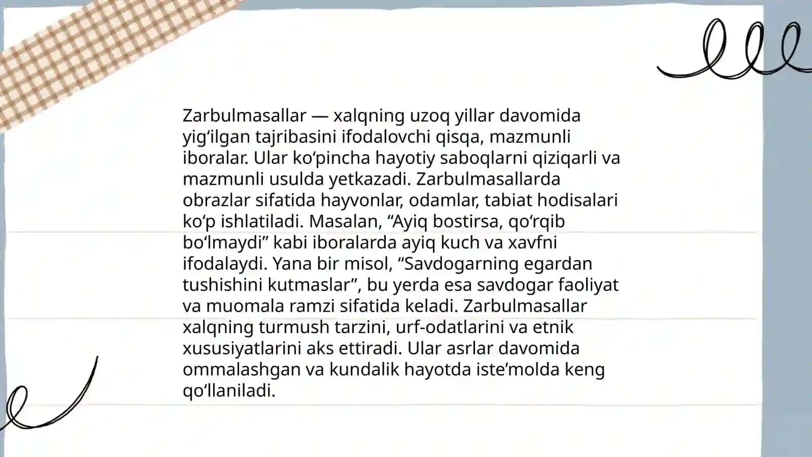 Zarbulmasalning g'oyaviy- badiiy xususiyati 4