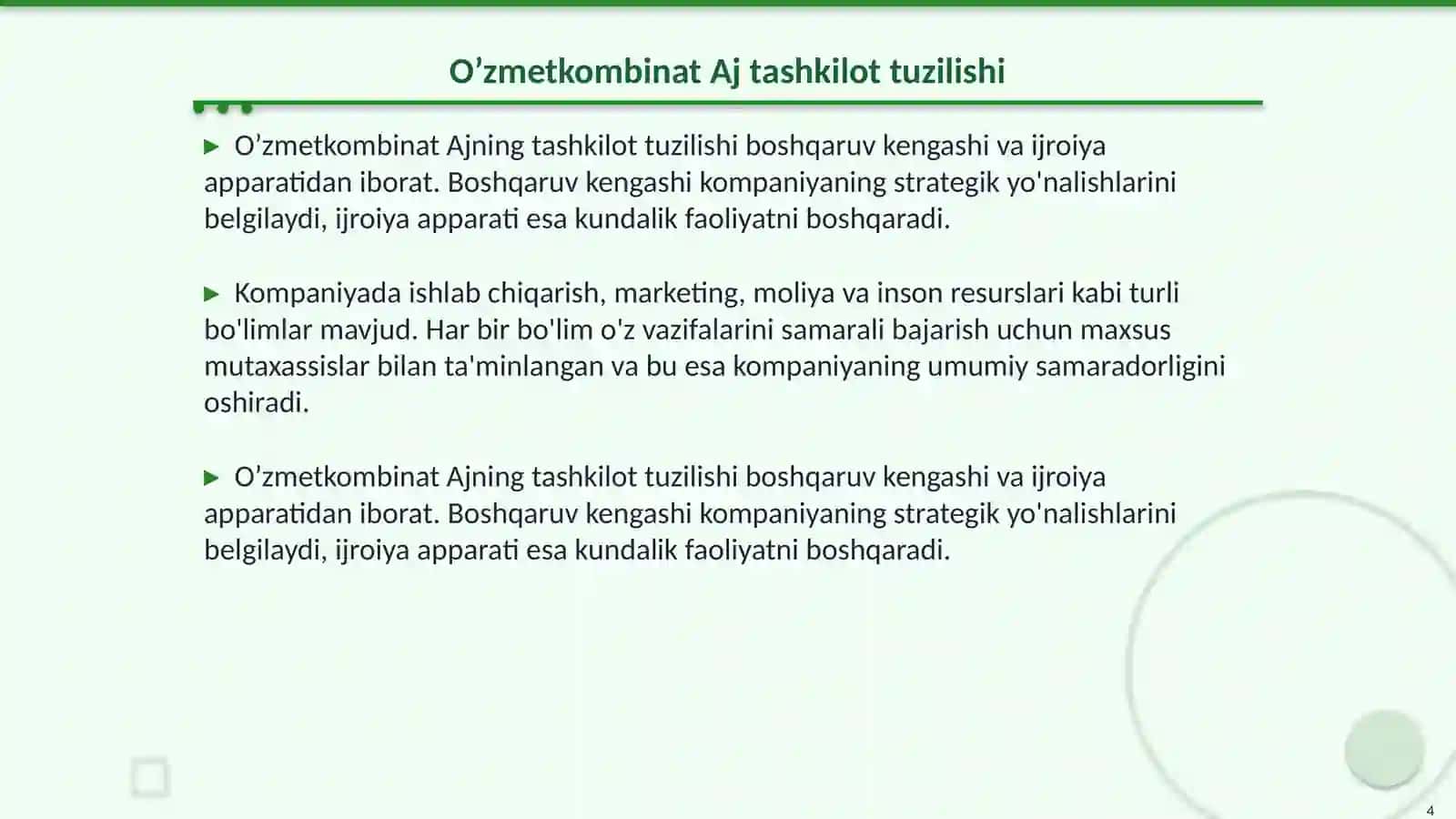 O’zmetkombinat Aj 4