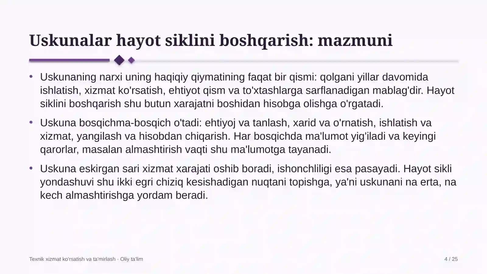 tashqi savdoda uskunalar hayot siklini boshqarish 5782 4