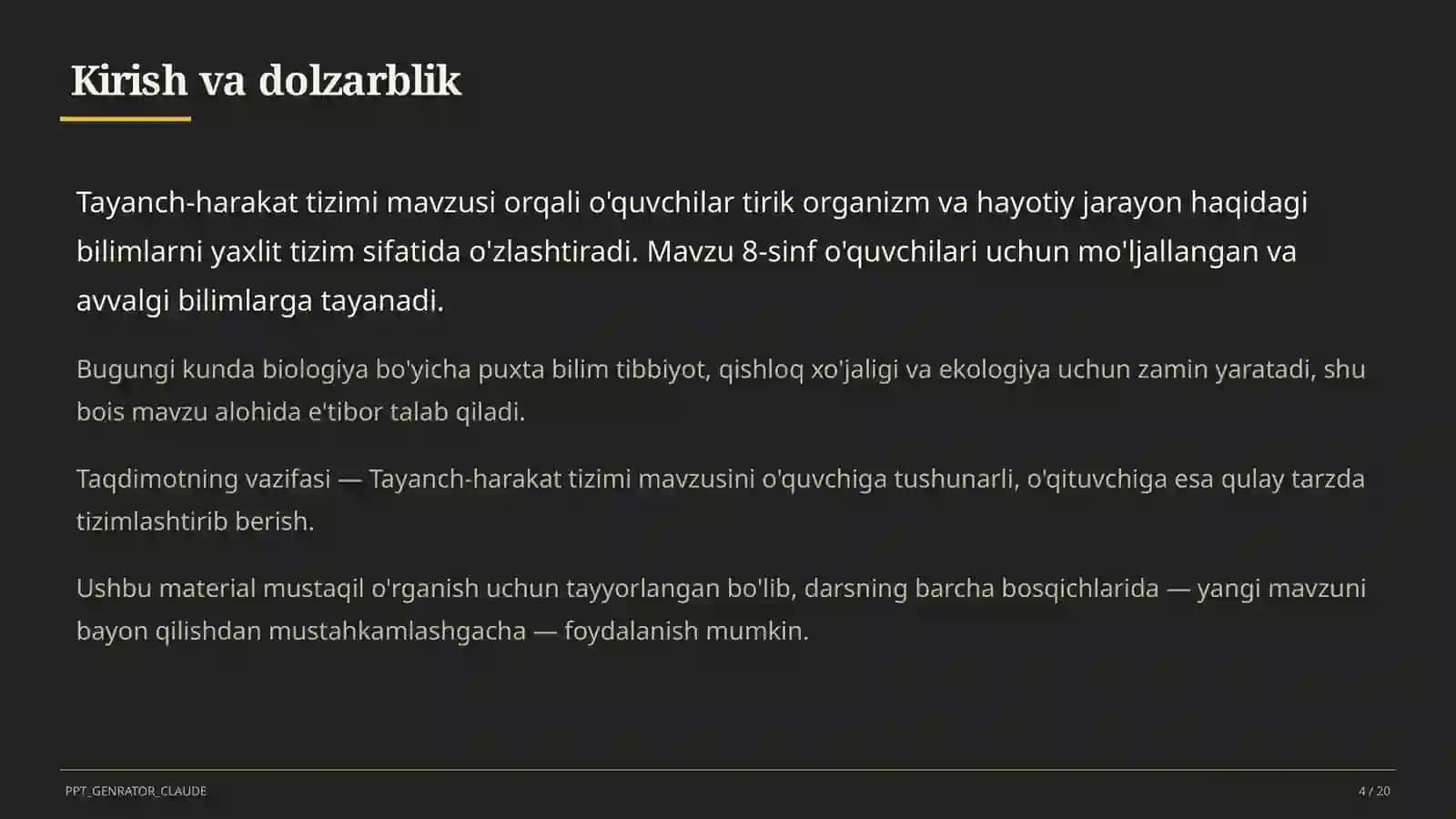 Tayanch-harakat tizimi (8-sinf) 4