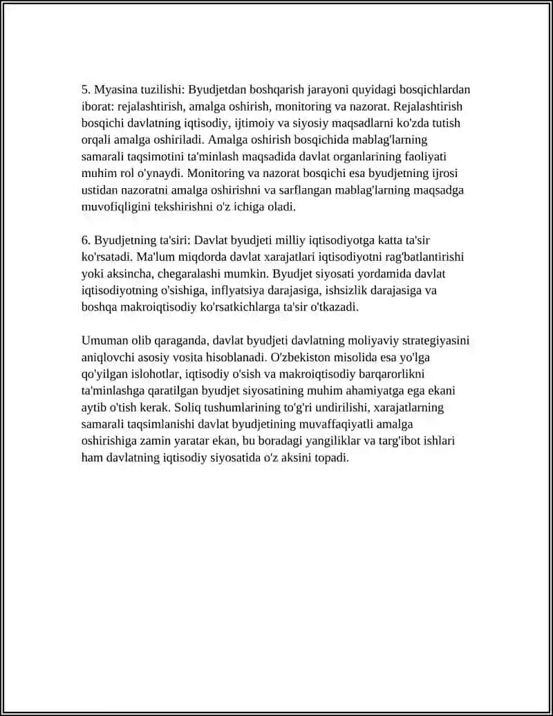 DAVLAT XARAJATLARI VA ULARNING IQTISODIY O‘SISHGA TA’SIRI 4