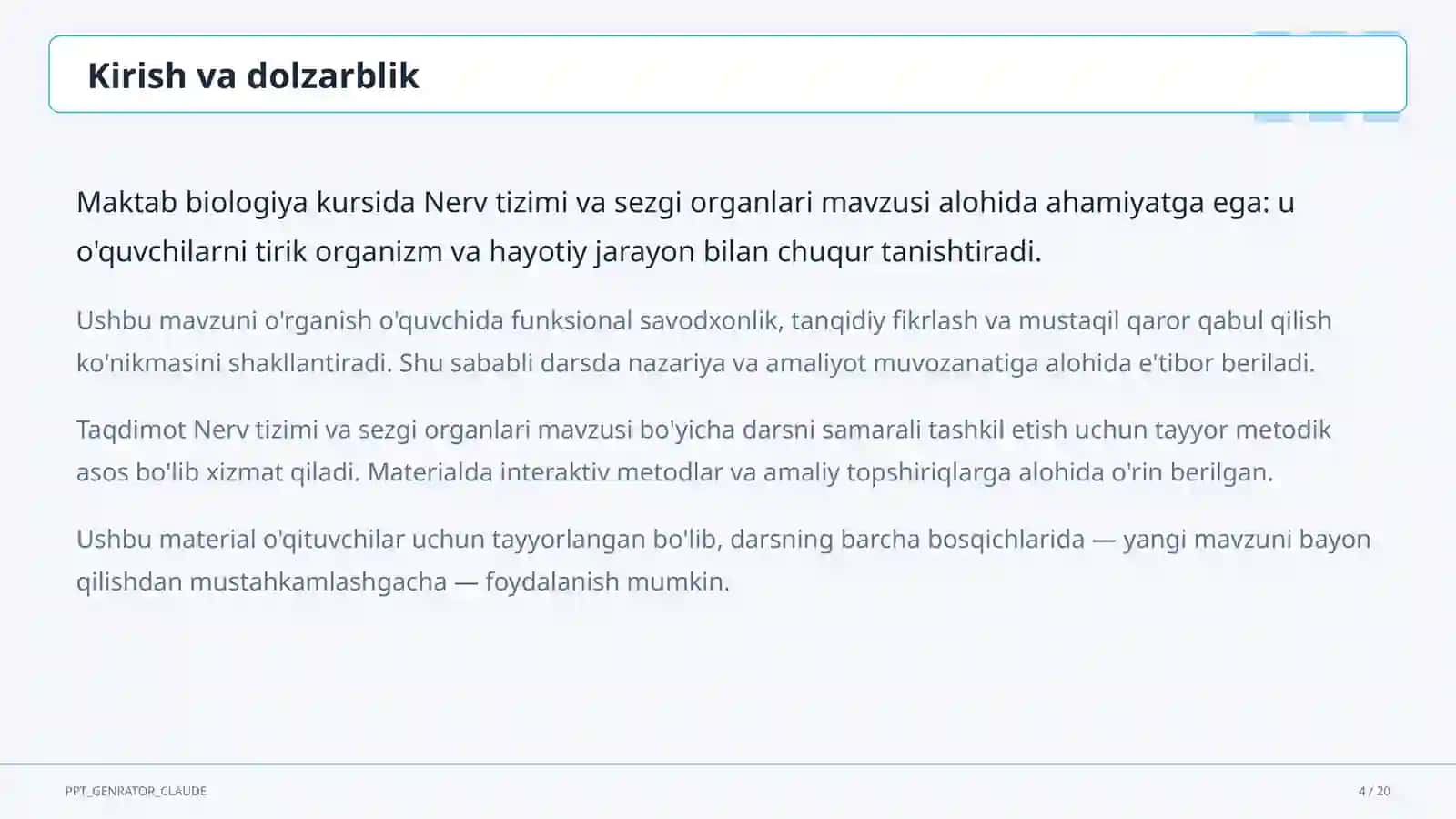 Nerv tizimi va sezgi organlari (8-sinf) 4