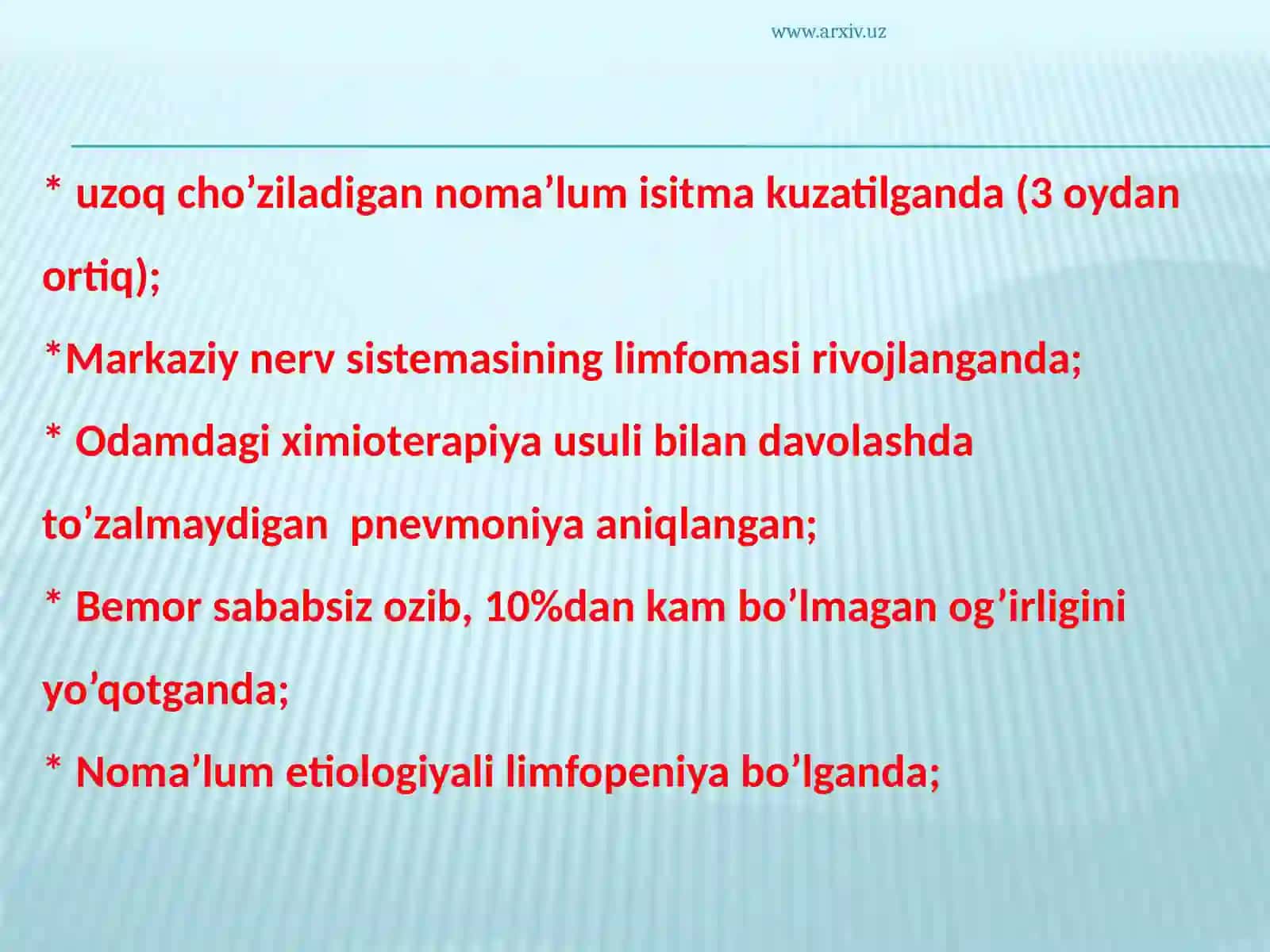 OITSning  belgilari, oldini olish, davosi profilaktikasi 4