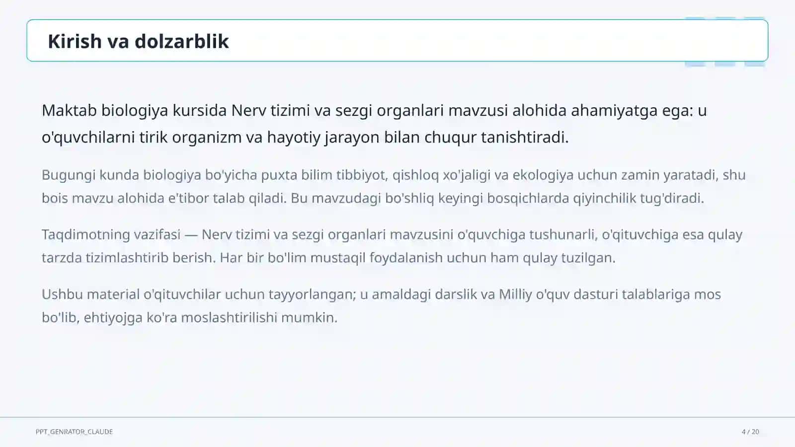 Nerv tizimi va sezgi organlari (8-sinf) 4