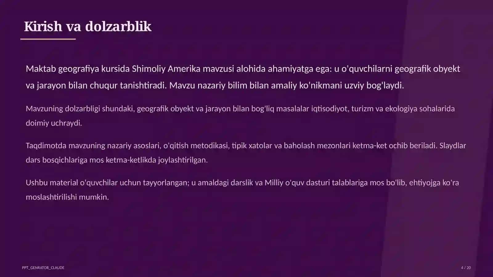 Shimoliy Amerika (7-sinf) 4