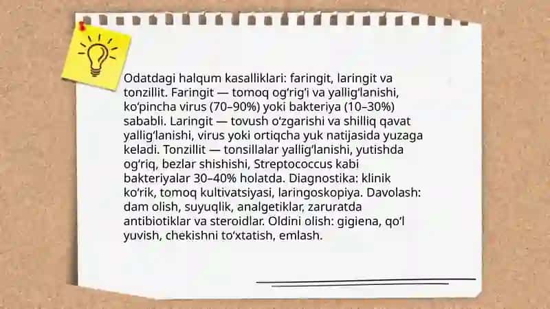 Halqum kasalliklari haqida tushuncha 4