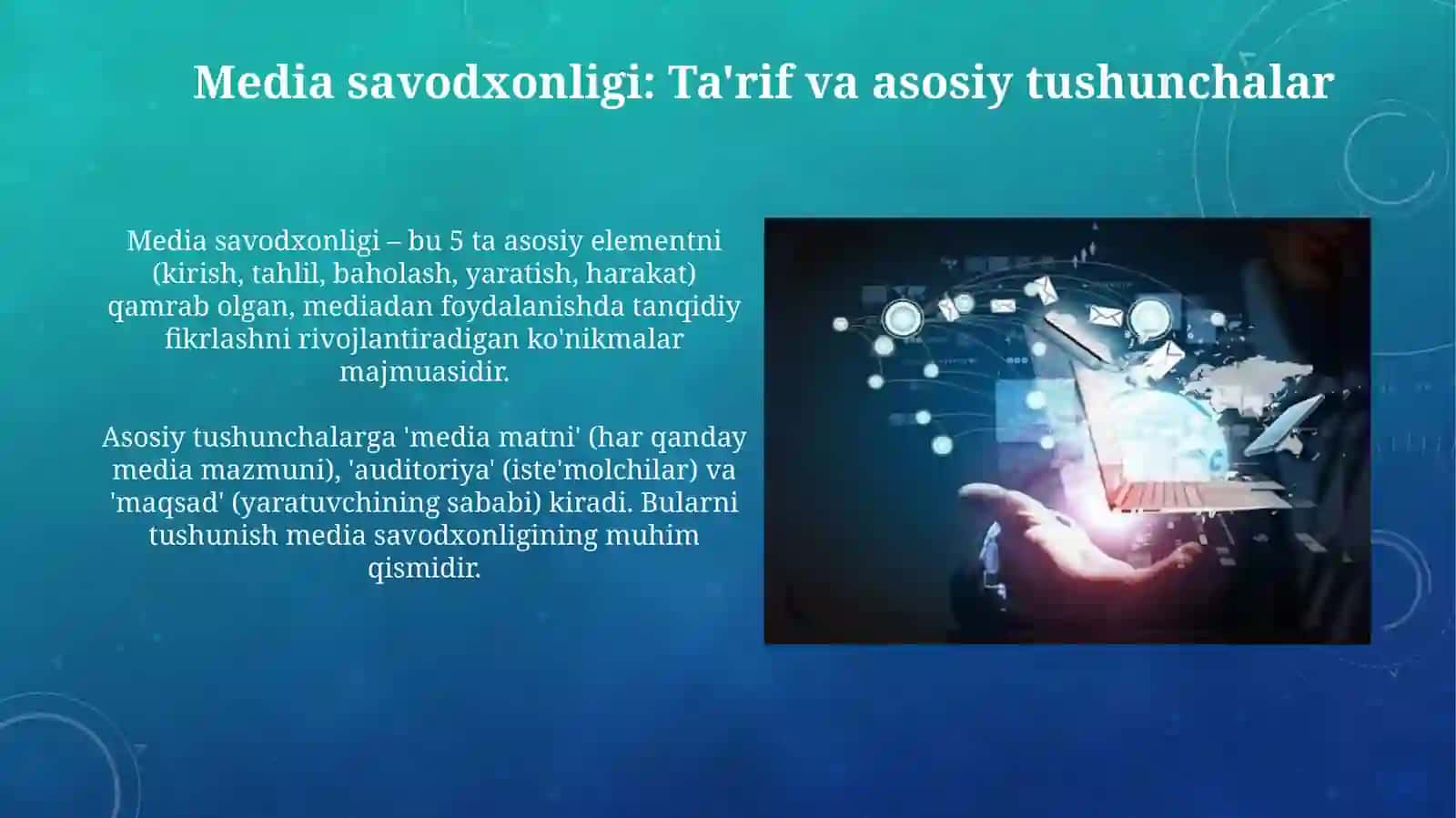 Ta’limni axborotlashtirish sharoitida talabalardamediasavodxonlikni rivojlantirish 4