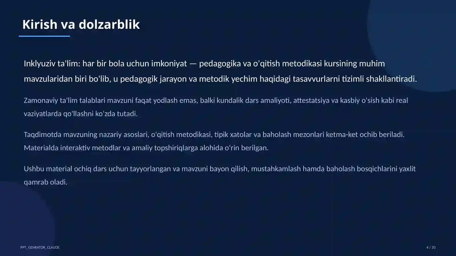 Inklyuziv ta'lim: har bir bola uchun imkoniyat 4