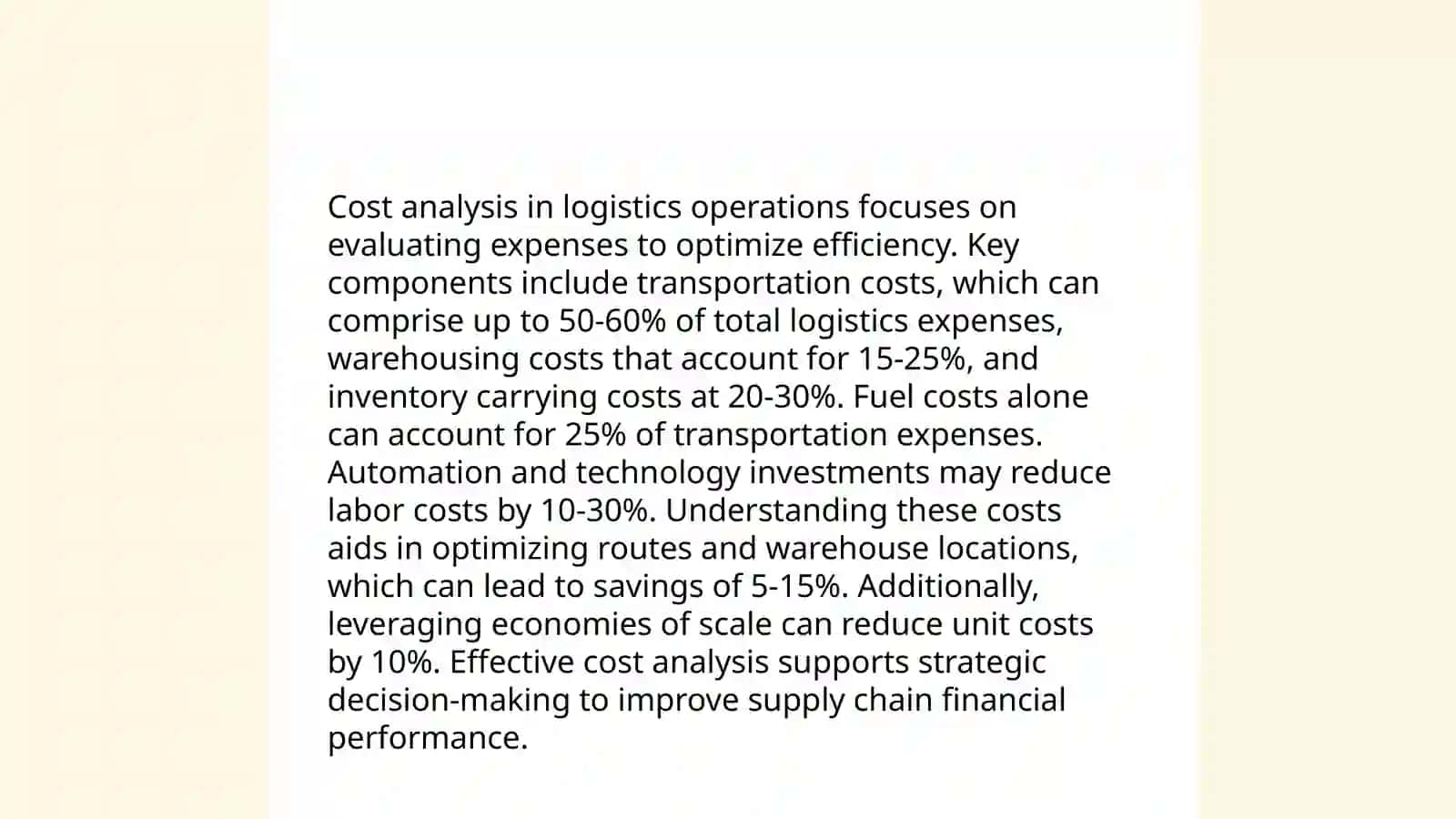 Financial Reporting in Logistics 4