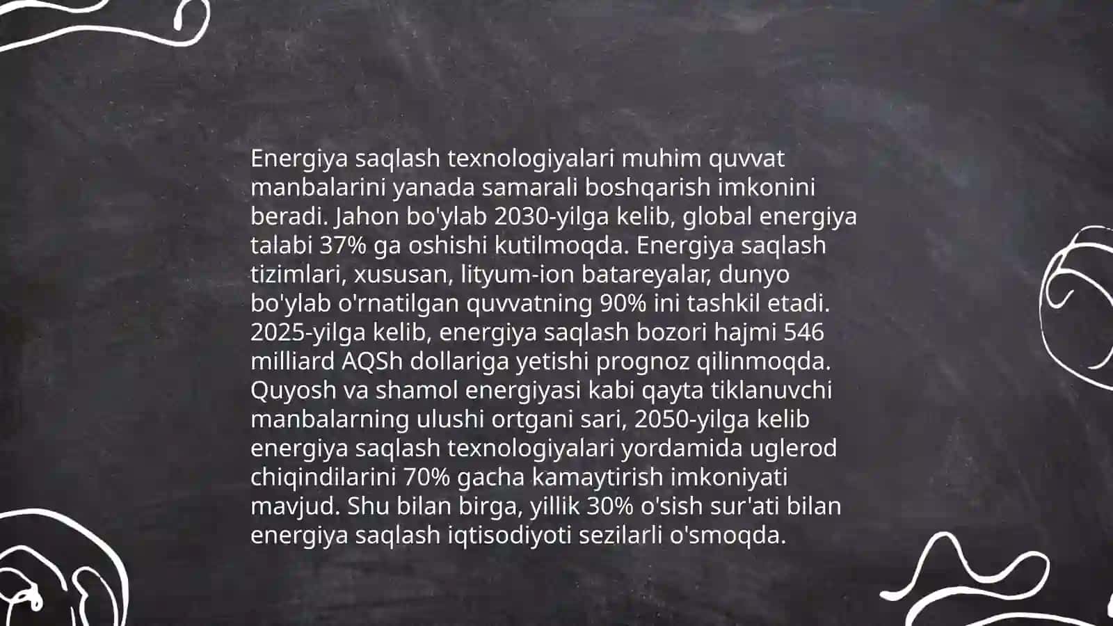 Elektr energiyasi bozoridagi innovatsiyalar va tahdidlar 4