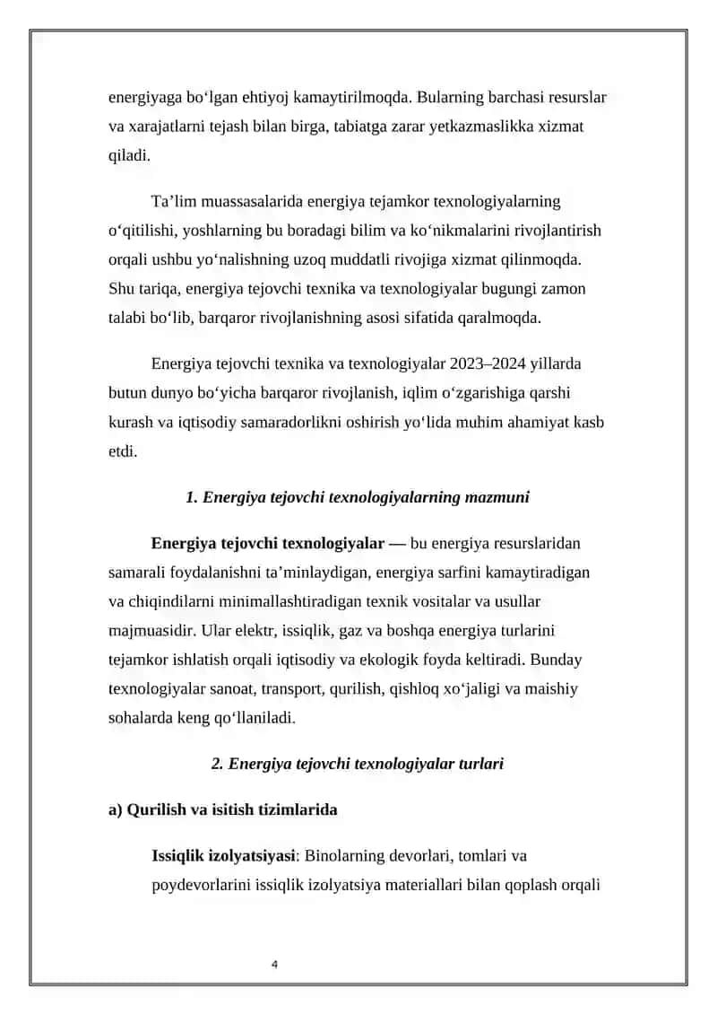 Energiya tejovchi texnika va texnologiyalar 4